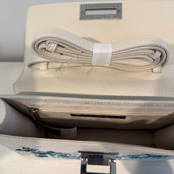 White House Black Market Purse Flowers Bag - Picture 3 of 6